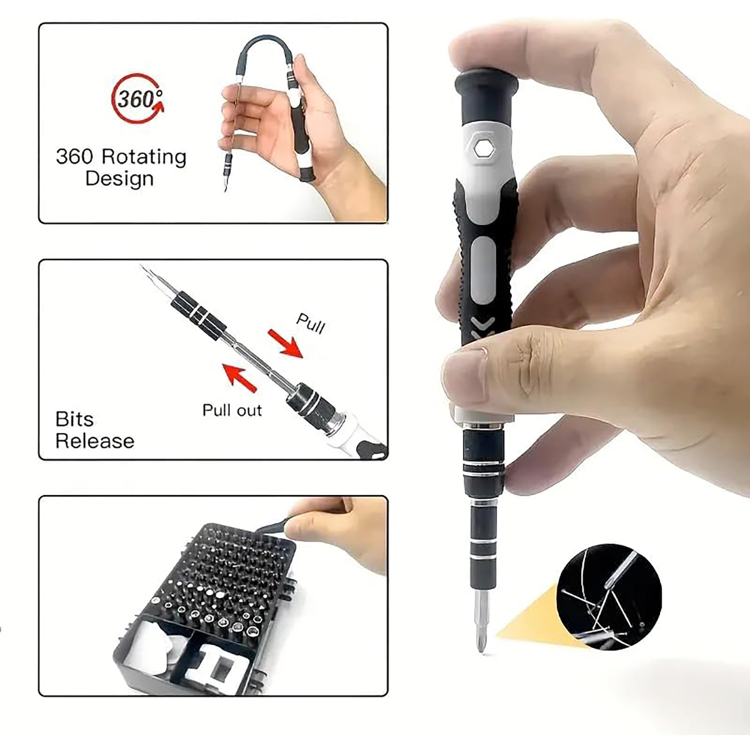 115-in-1 Precision Screwdriver - đánh giá và giá Electronic Repair Tutorial