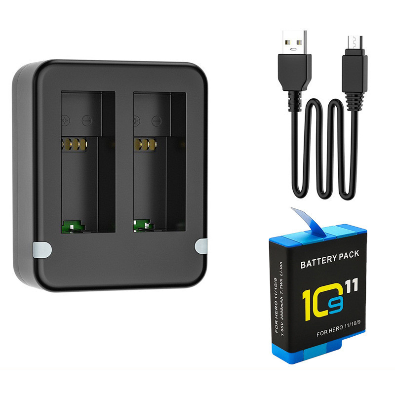 Dual Port Slot Double Battery  - đánh giá và giá Gopro Action Camera Hero 12 Black