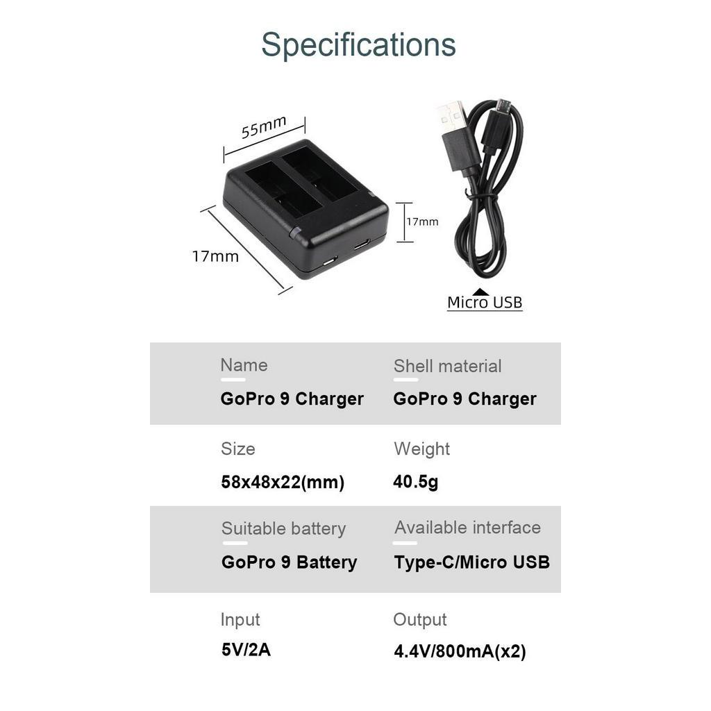 Go Pro 12 Dual Battery Charger - đánh giá và giá Gopro Action Camera Hero 12 Black