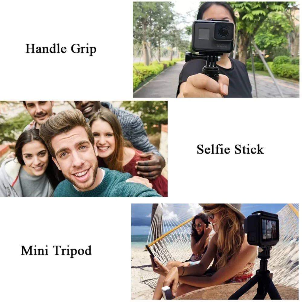 Mini Extendable Tripod Foldabl - đánh giá và giá Gopro Action Camera Hero 12 Black