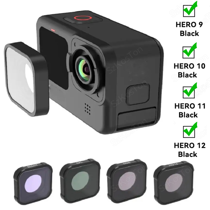 CPL UV ND8 ND16 ND32 ND Filter - đánh giá và giá Gopro Action Camera Hero 12 Black