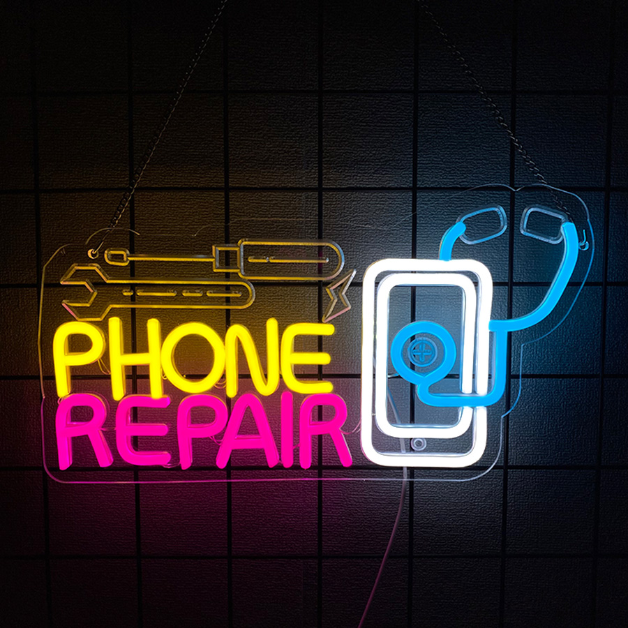 Phone Repair Neon Sign For Wal - đánh giá và giá Electronics Repair Shop