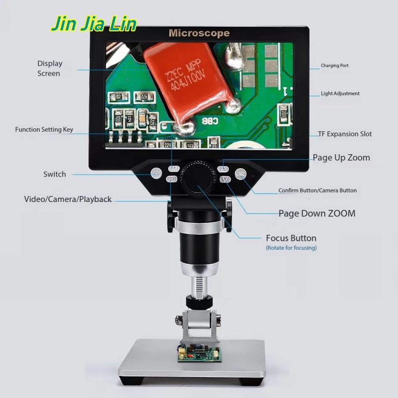 7 Inch 1-1200X HD Digital LCD  - đánh giá và giá Electronics Repair Microscope